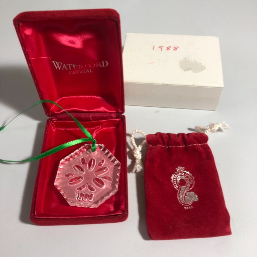 1988 Waterford Crystal Vintage Christmas Ornaments